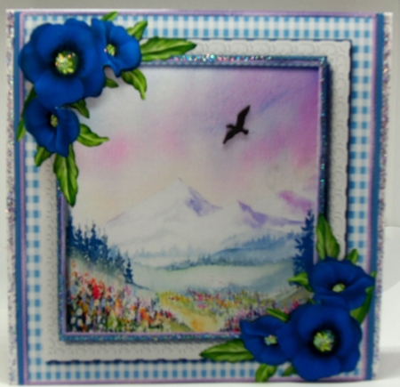 Beautiful Blue Poppies and Alpine Meadows by Patricia Logan