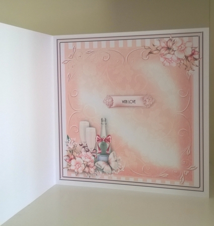 Wedding/anniversary Champagne Card Front Kit by Patricia Logan