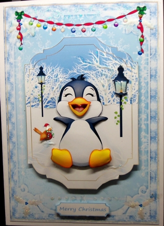 Happy Feet at Christmas Topper by Patricia Logan