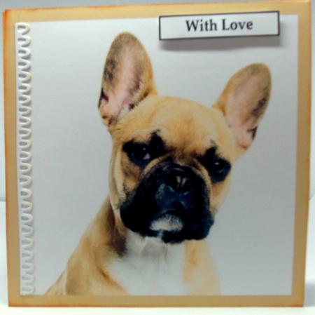 French Bulldog A5 Quick Card by Patricia Logan