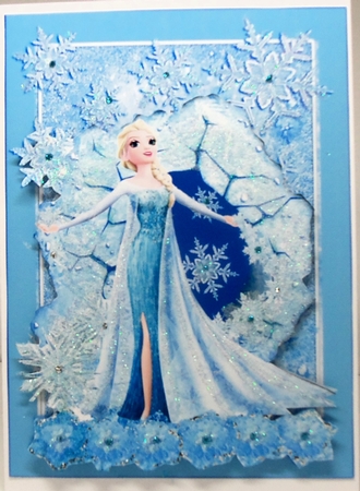 Frozen Fantasy Card Front Sheet 8 by Patricia Logan
