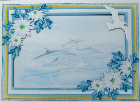 Beautiful Artic Scene 1,Pyramid Dolphins by Patricia Logan