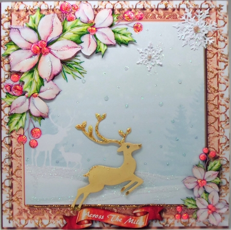 Silhouette In the Snow  pink by Patricia Logan