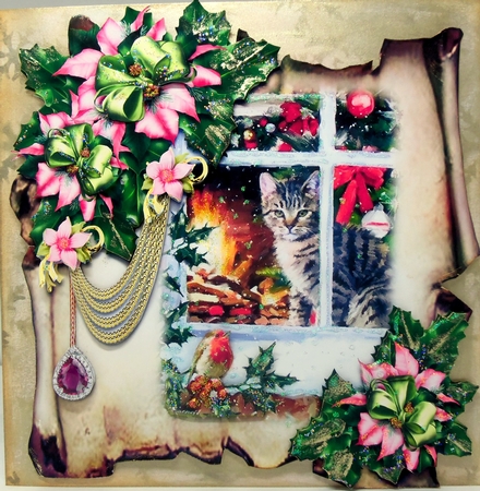 Christmas Parchments 9 by Patricia Logan