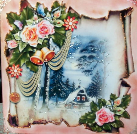 Christmas Parchments 19 by Patricia Logan