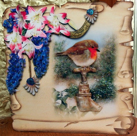 Christmas Birds 11 by Patricia Logan