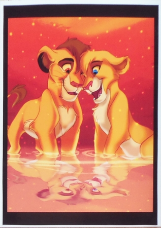 Lion King Cubs A5 Quick Card by Patricia Logan