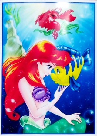 The little Mermaid and Friends A5 Quick Card by Patricia Logan