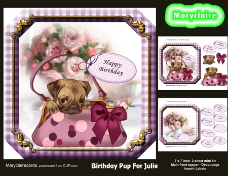 Gingham pastel Labels  by Patricia Logan