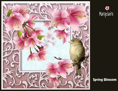 6 Spring Blossoms Clipart CU, PU by Patricia Logan