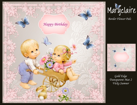 Gold Edged Transparent Mat 2 by Patricia Logan