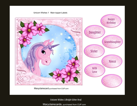 Bright Glitter Oval Mat by Patricia Logan