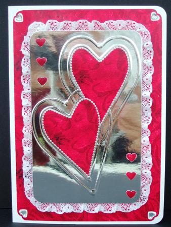 Red Rose & Faded Papers - Backing Paper by Patricia Margaret Lewis