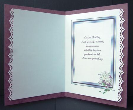 Silver Satin, Stephanotis and Violets - Insert by Patricia Margaret Lewis