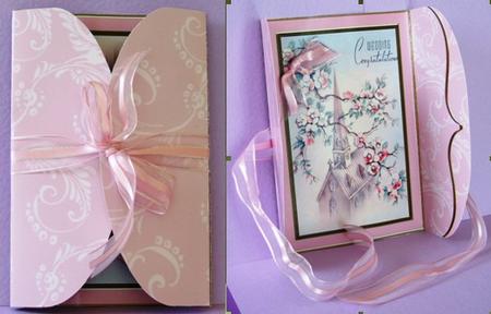 Wedding Blossom Church Bracket Card by Patricia Margaret Lewis