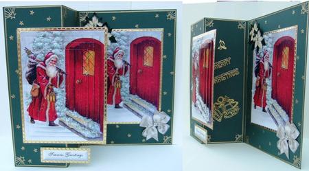 Santa at the Door, Pyramids by Patricia Margaret Lewis