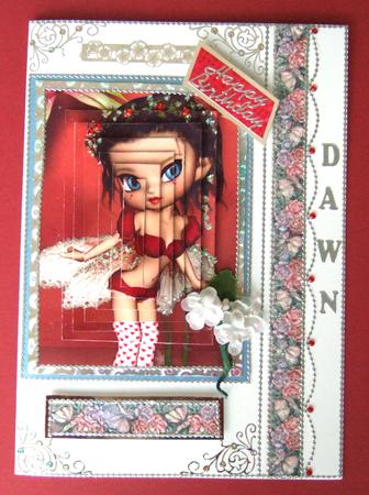 Rosebud Fairy A4 Pyramage Card Kit by Patricia Margaret Lewis