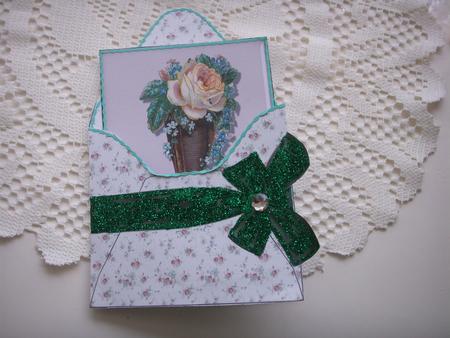 Get Well Victorian Boot Envelope Card by Patricia Skinner