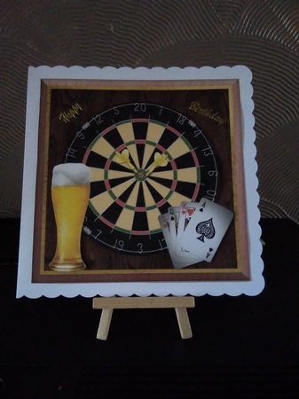 Darts, Beer & Cards Decoupage Mini Kit & Decoupage by Patricia Taylor