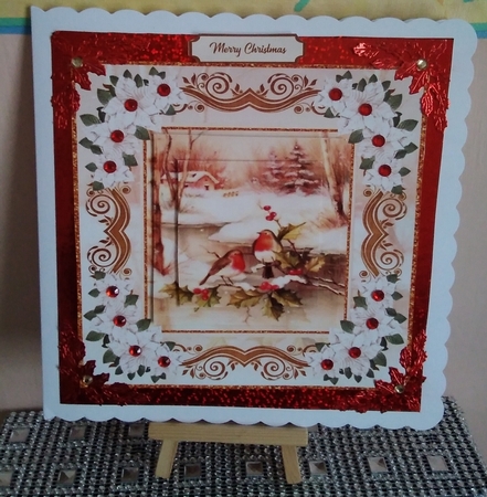 Christmas Vintage 12 x Toppers kit 2 by Patricia Taylor
