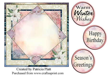 Snowflake Backgrounds-Lifes Beachy by Patricia Platt