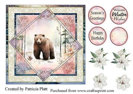 Snowflake Backgrounds-Lifes Beachy by Patricia Platt