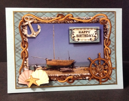 Beached Sailboat Topper Various Occasions by Patricia Platt