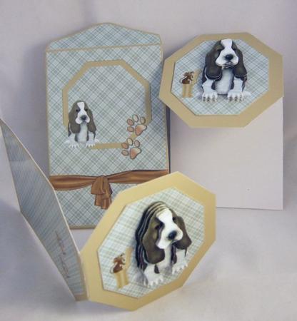 Puppy Dog Matching Envelope by Patricia Platt