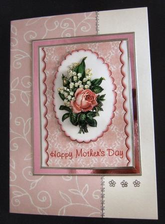 Roses and Lily of the Valley for Mother - Card Front by Patricia Platt
