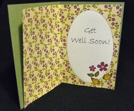 Bright Purple Flowers Insert 2 (cream) by Patricia Platt