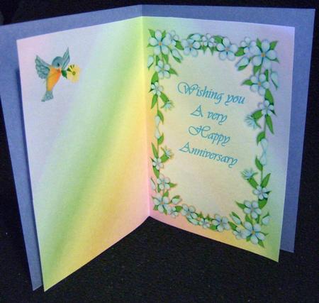 Bluebirds in the Rainbow Insert by Patricia Platt