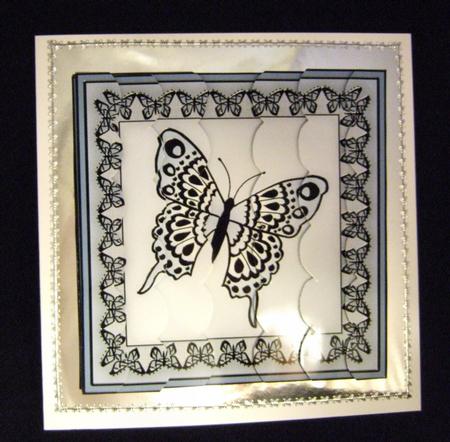 Big Butterfly Scallop Edge Side Stacker by Patricia Platt