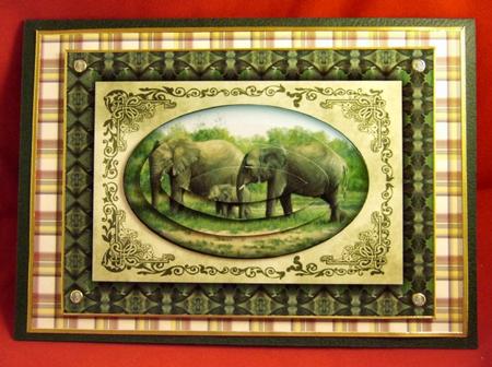 Tartan/plaid 8 in Reds, Yellows. Greens and White by Patricia Platt