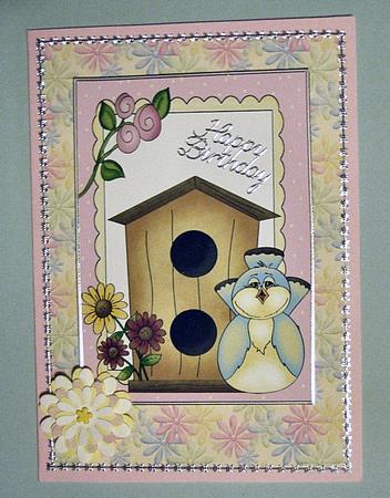Flowered Backing Paper 6 by Patricia Platt