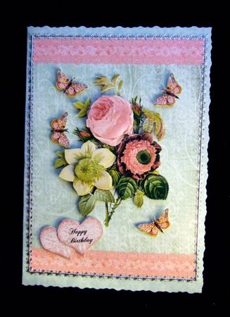 Pink Rose Arrangement by Patricia Platt
