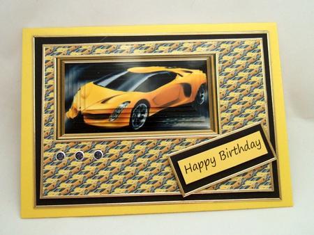 Yellow Sports Car by Patricia Platt