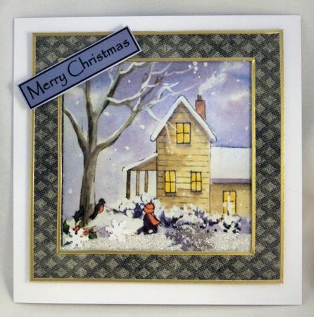 Christmas Time Shaker/picture Frame Card by Patricia Platt