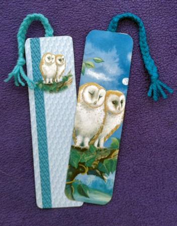 Water's Edge "night Owls" Bookmark Sheet by Patricia Platt