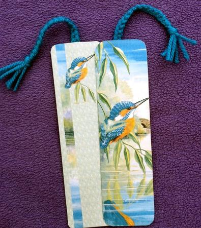 Water's Edge "looking On" Kingfisher Bookmark Sheet by Patricia Platt