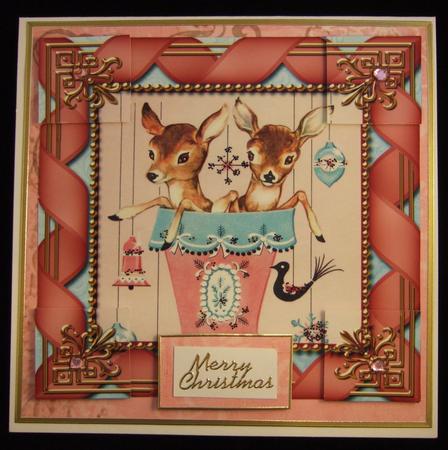 Baby Reindeer Ribbon 8inch Picture Sheet by Patricia Platt
