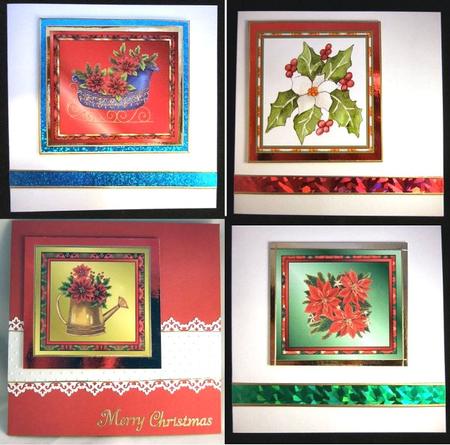 Mixed Christmas Floral Toppers by Patricia Platt