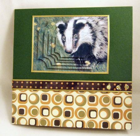 Brox the Badger - Topper Pyramid by Patricia Platt