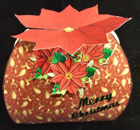 Poinsetta Gift Bag by Patricia Platt