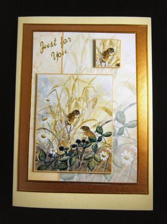Step by Step Decoupage Field Mice Card by Patricia Platt