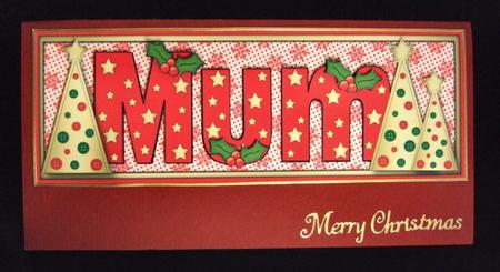 Buttons Christmas Trees Mum Large Dl by Patricia Platt