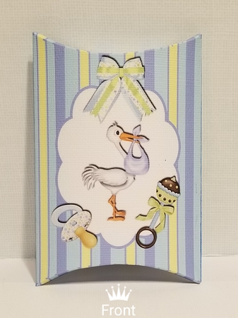 Thank You for Coming to Our Baby Shower (boy) Pillow Box by Patty Stone