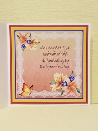 Butterfly Thank You by Patty Stone
