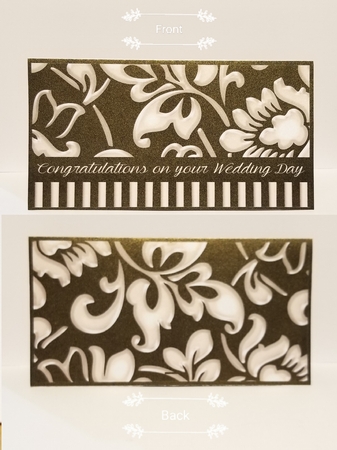 Elegant Black & Cream Money/Voucher Wallet, Pocket, Envelope by Patty Stone