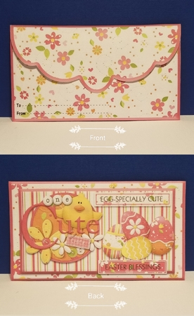 Egg-Specially cute Easter Blessings Money Wallet by Patty Stone