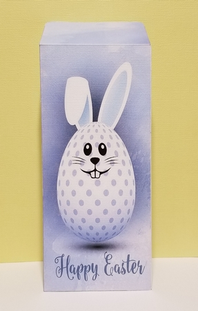 Bunny Egg - Blue - Gift Voucher Pocket/Money Wallet by Patty Stone